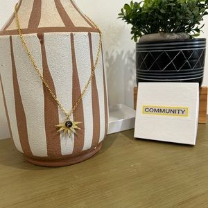 Community Athens Songbird Glory Star Stone Pendant Necklace